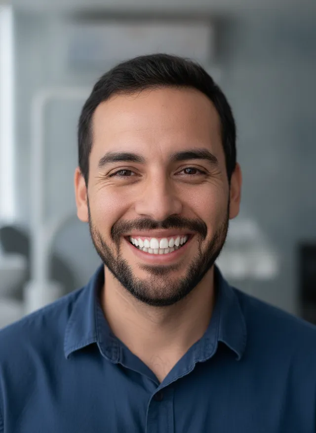Ilustración de la misma sonrisa notablemente más blanca tras un blanqueamiento dental